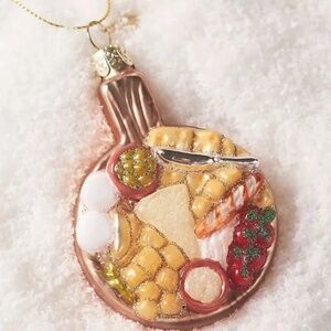 NWT Anthropologie Charcuterie Glass Christmas Tree Ornament